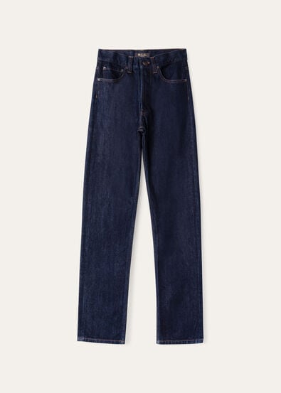 PANT. SADE DENIM SILK