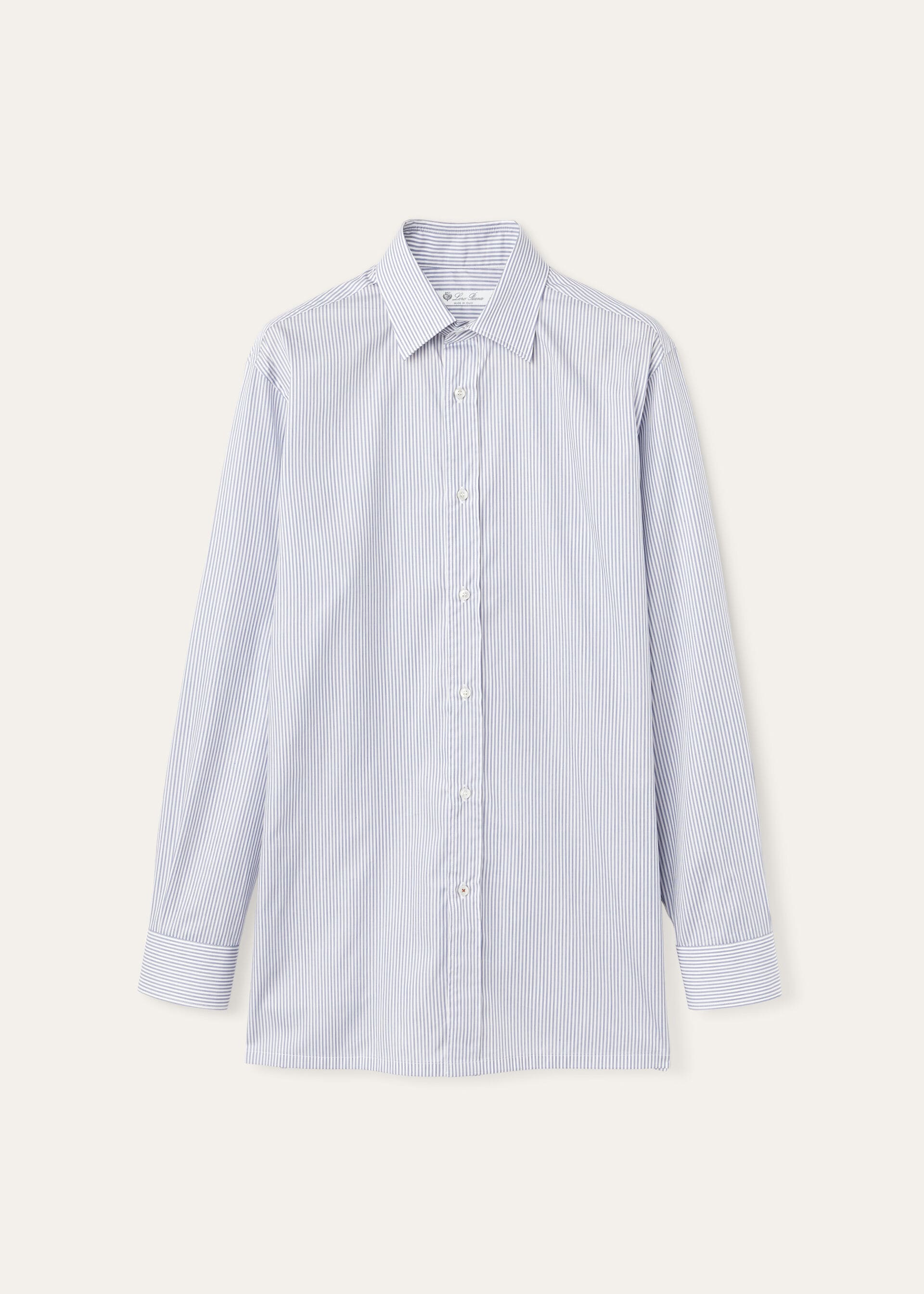 INTERNATIONAL ML SHIRT FINE COTTON TWILL STRIPES