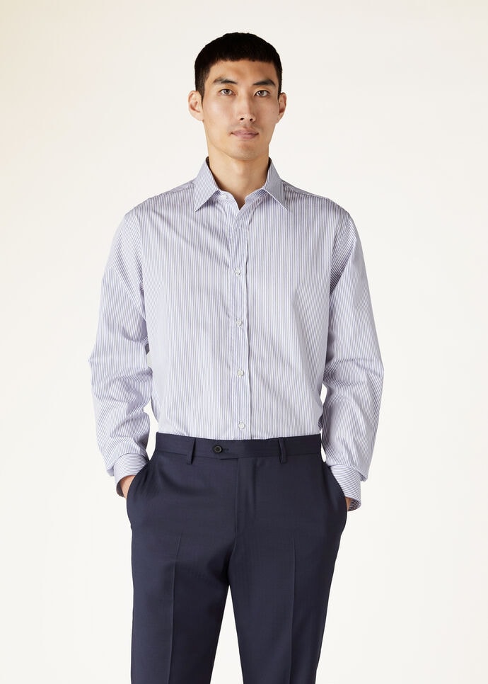 INTERNATIONAL ML SHIRT FINE COTTON TWILL STRIPES_FAO0333_F5O4_3