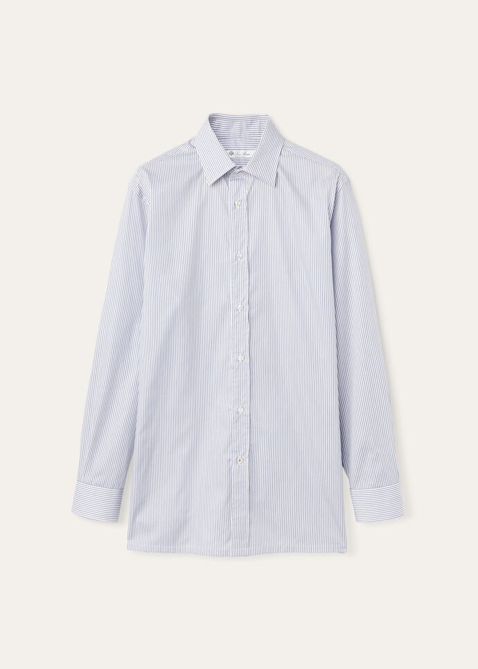 INTERNATIONAL ML SHIRT FINE COTTON TWILL STRIPES_FAO0333_F5O4_5