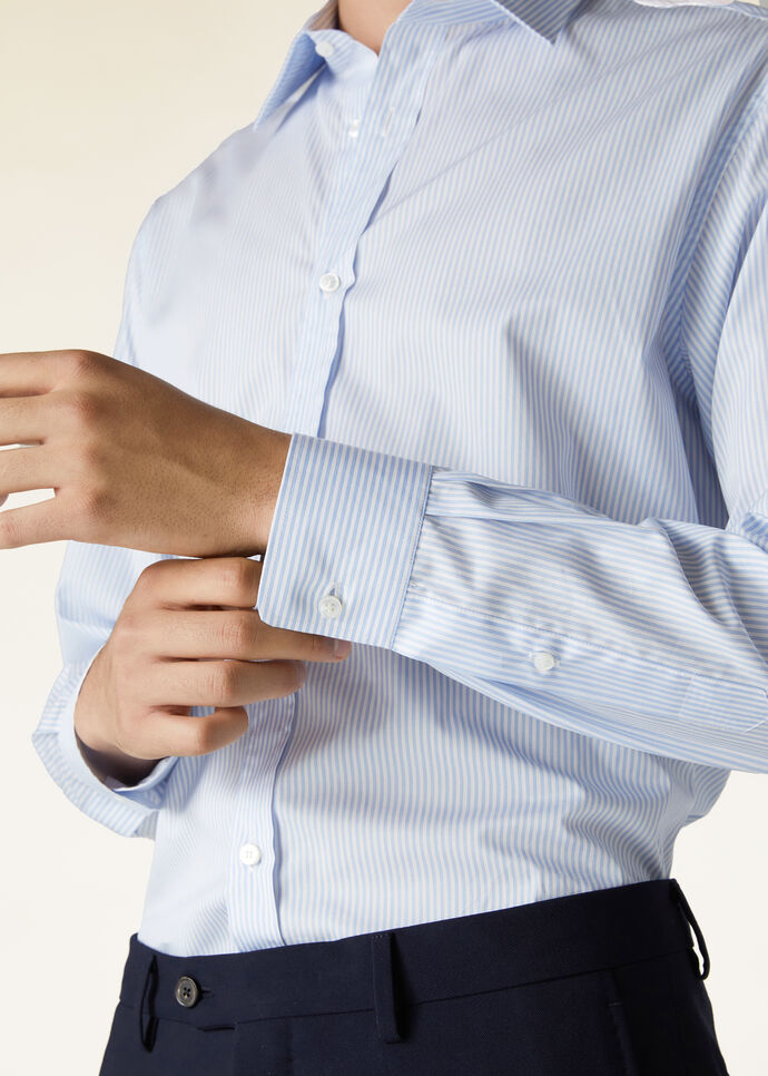 INTERNATIONAL ML SHIRT FINE COTTON TWILL STRIPES_FAO0333_F5O3_2