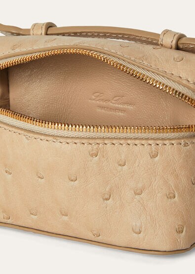 EXTRA POCKET CHARM OSTRICH SADDLE FINISH