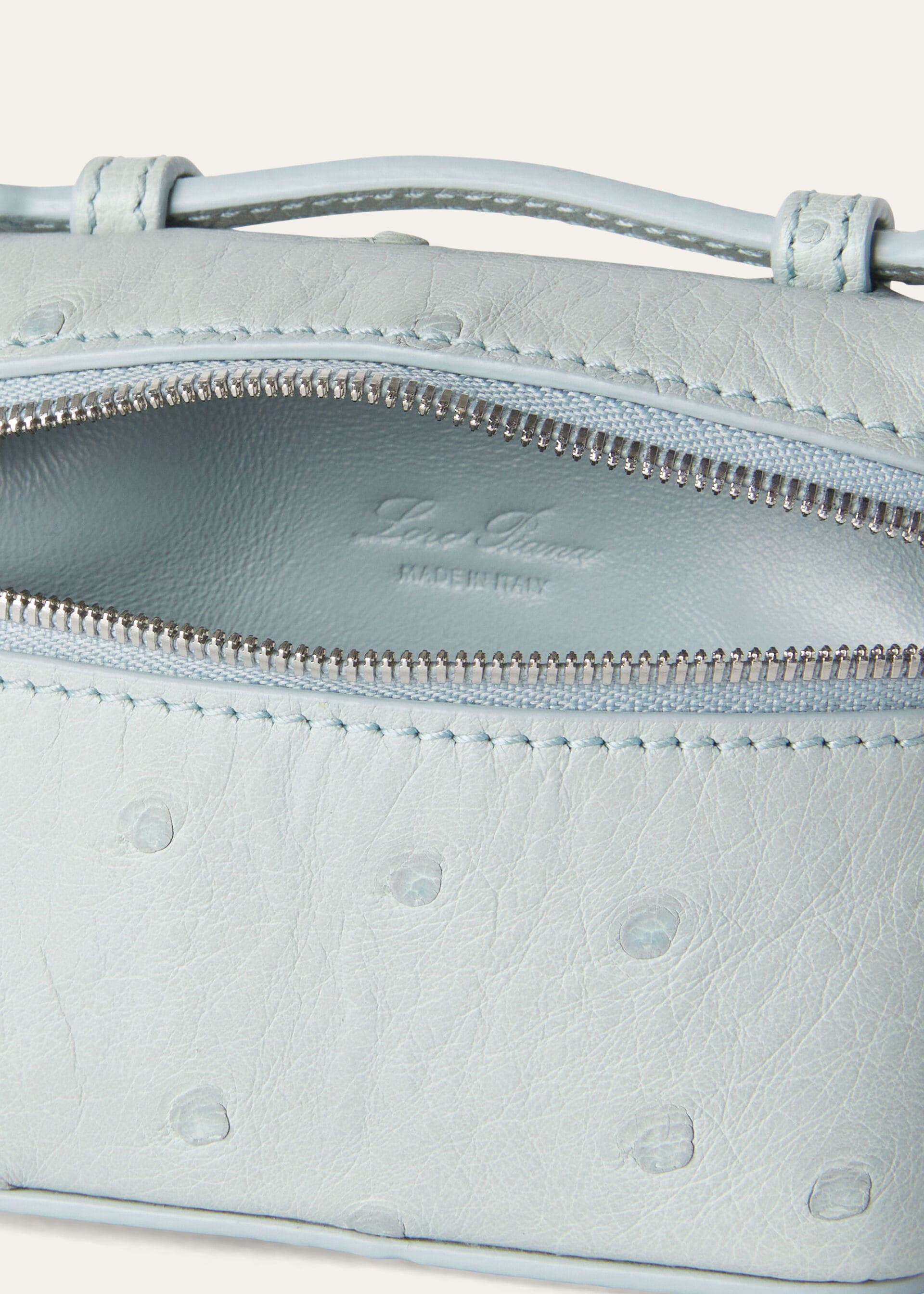 EXTRA POCKET CHARM OSTRICH SADDLE FINISH