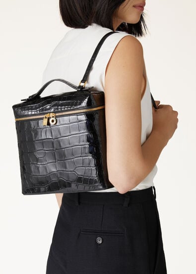 EXTRA POCKET L23,5 BACKPACK GLAZED ALLIGATOR