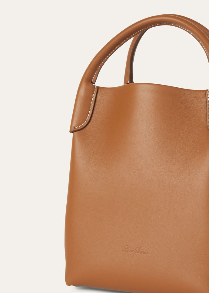 【関税負担なし】Loro Piana スモール ベイル バッグ スモール・ベイル・バッグ スムース・カーフスキン ウォームタン