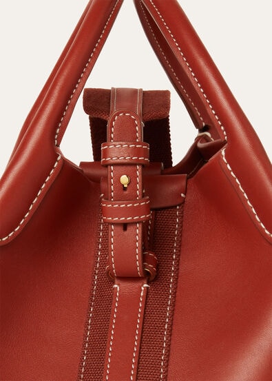 BALE SMALL ROUNDED LEATHER
