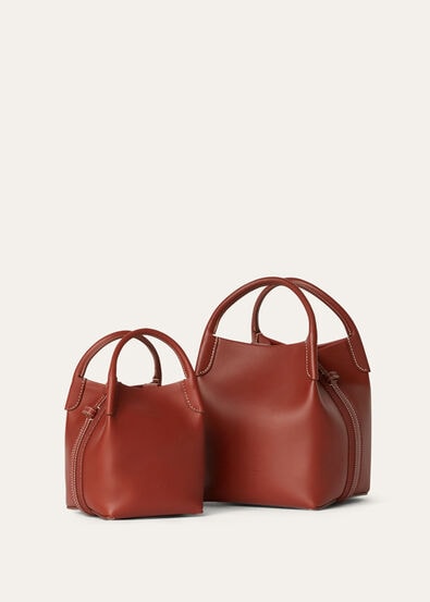 BALE SMALL ROUNDED LEATHER