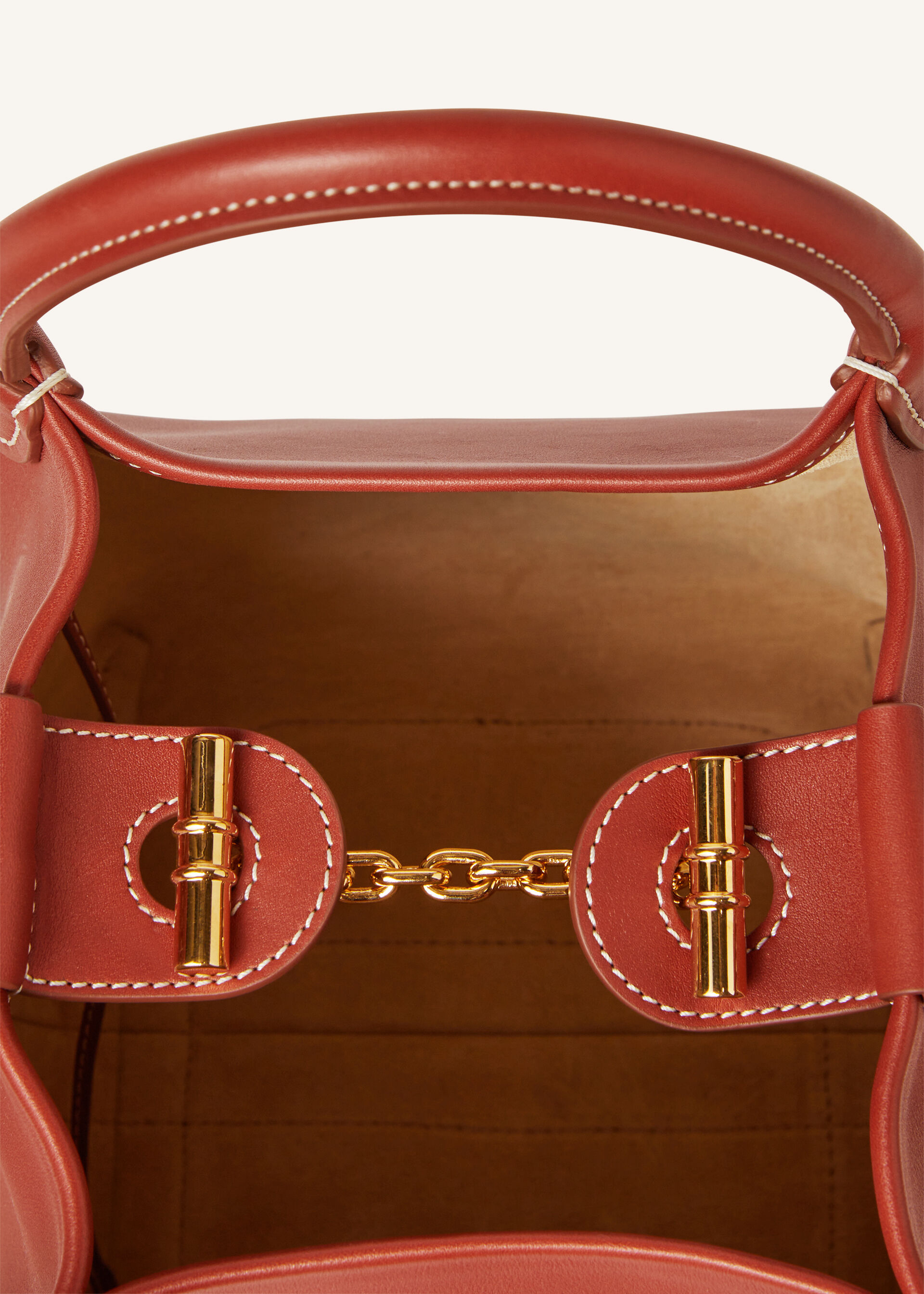 BALE SMALL ROUNDED LEATHER