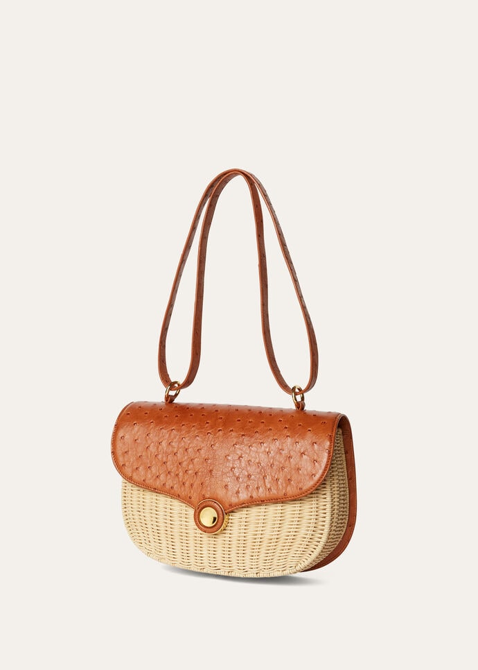 ロロピアーナ　セージア　Wicker and leather バッグ ロロピアーナ セージア Wicker and leather バッグ - メルカリ