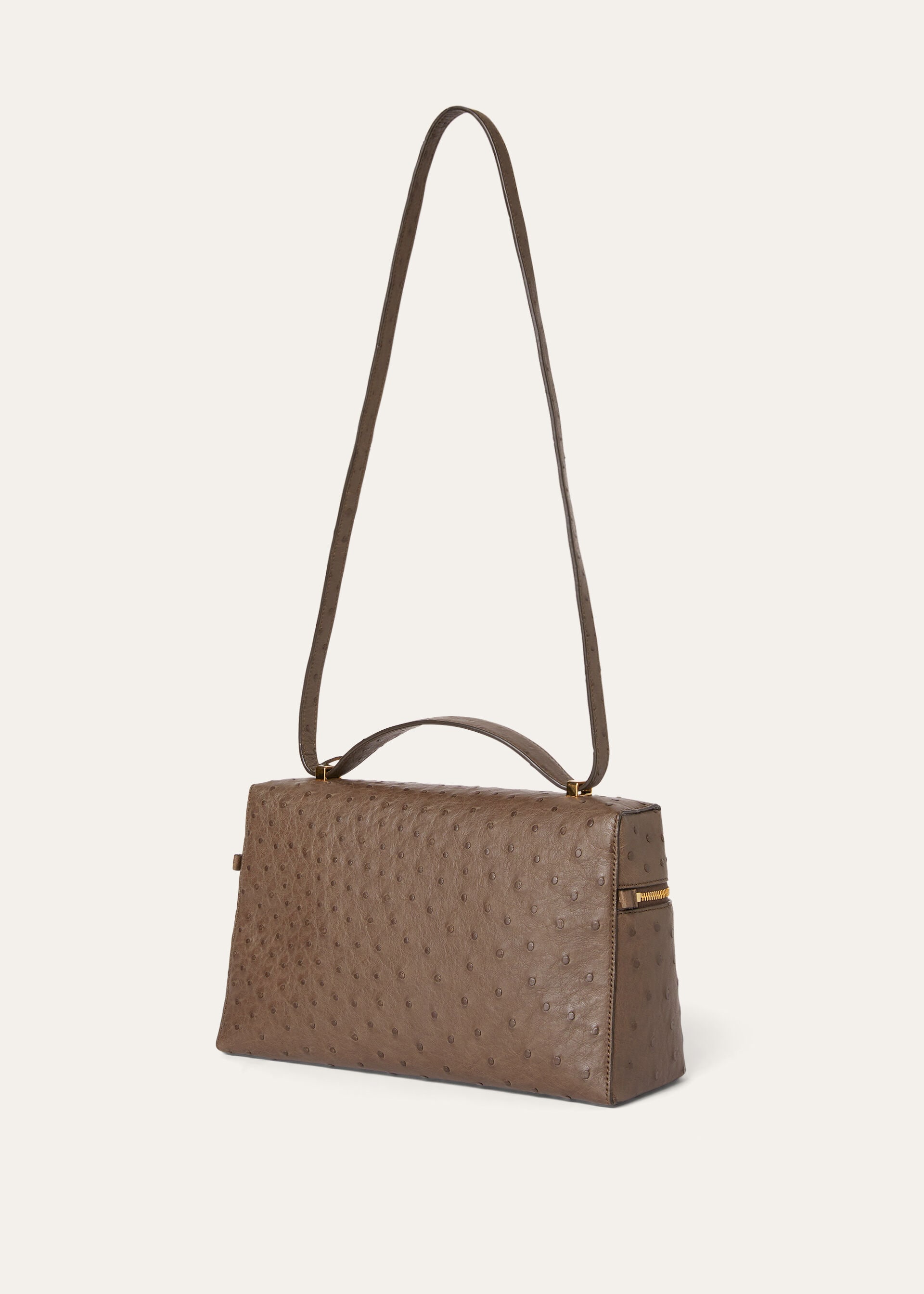 EXTRA BAG L27 OSTRICH SADDLE LEATHER              