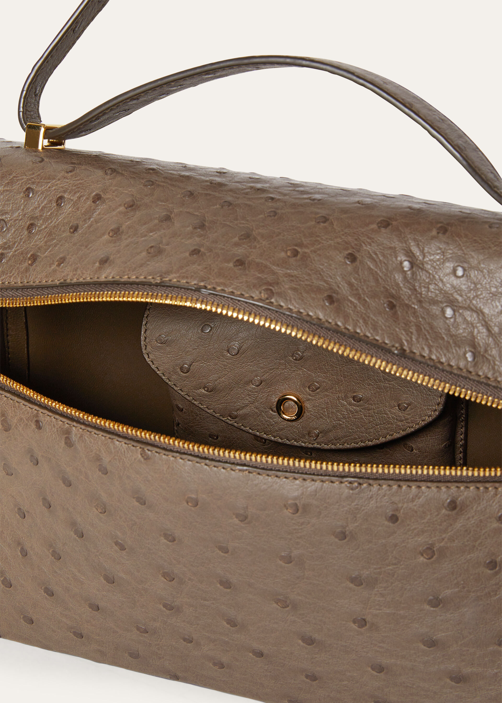 EXTRA BAG L27 OSTRICH SADDLE LEATHER              