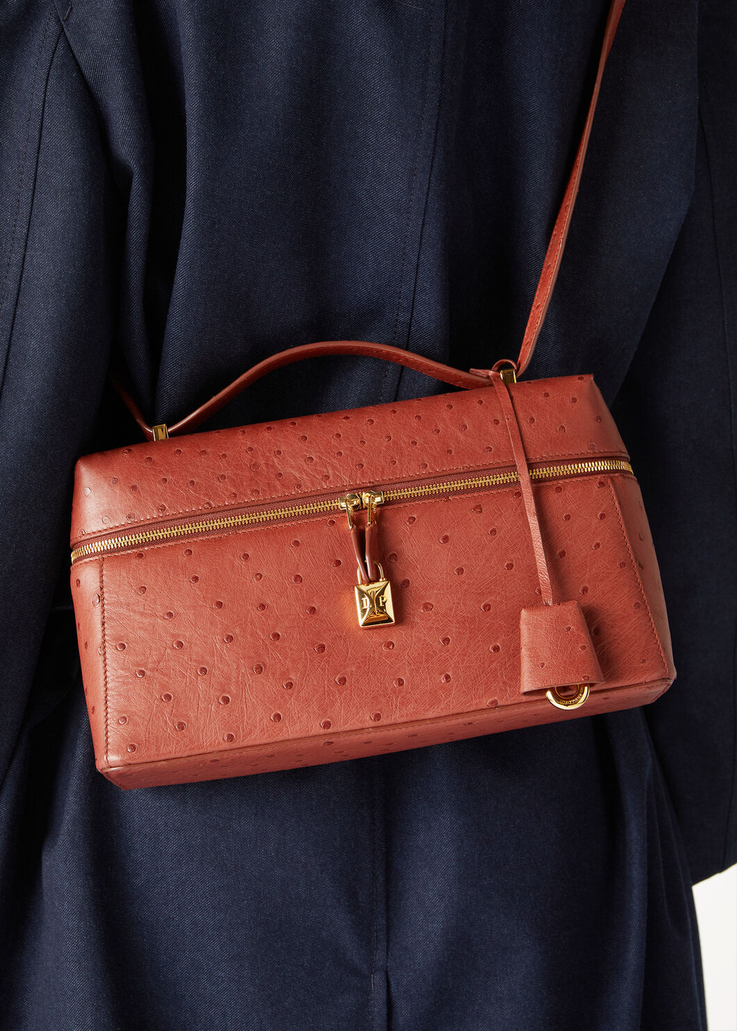 Ostrich leather handbag online