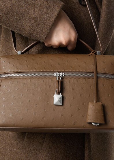 EXTRA BAG L27 OSTRICH SADDLE LEATHER              