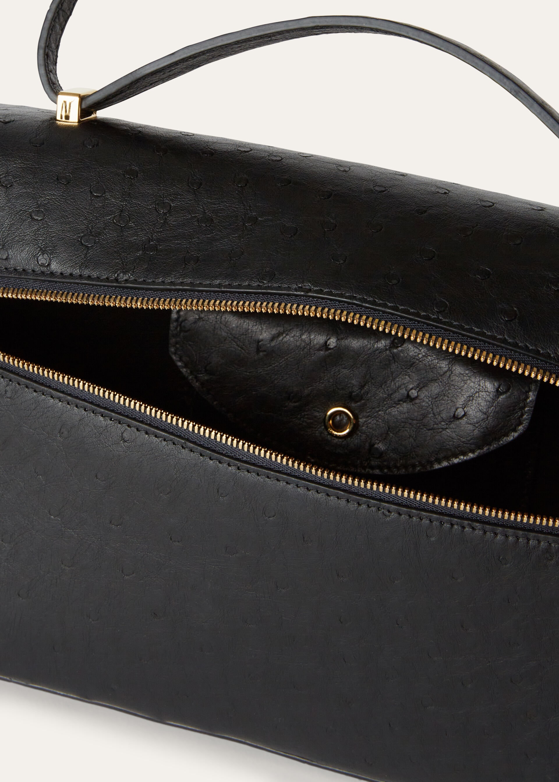 EXTRA BAG L27 OSTRICH SADDLE LEATHER              