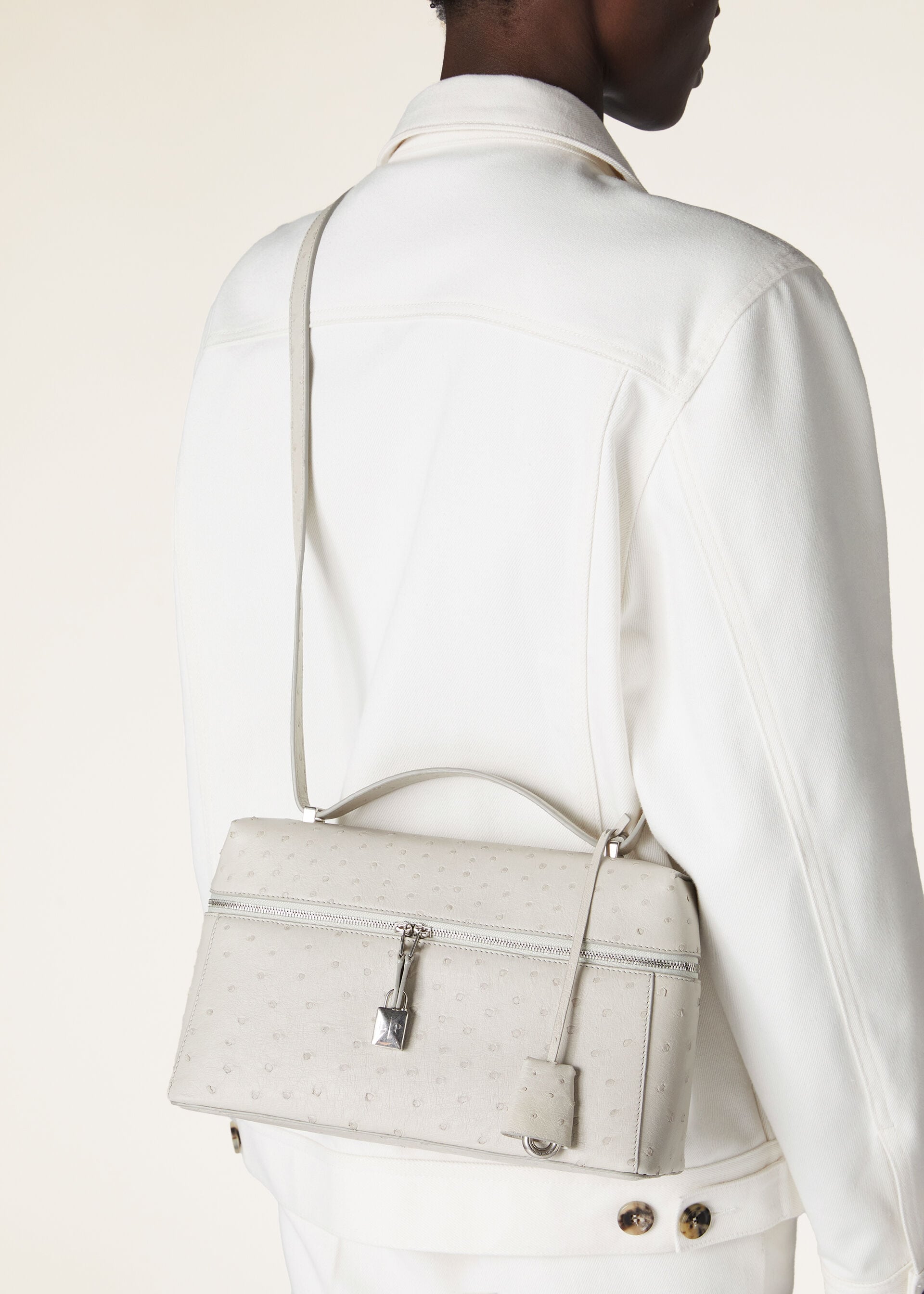 EXTRA BAG L27 OSTRICH SADDLE LEATHER              