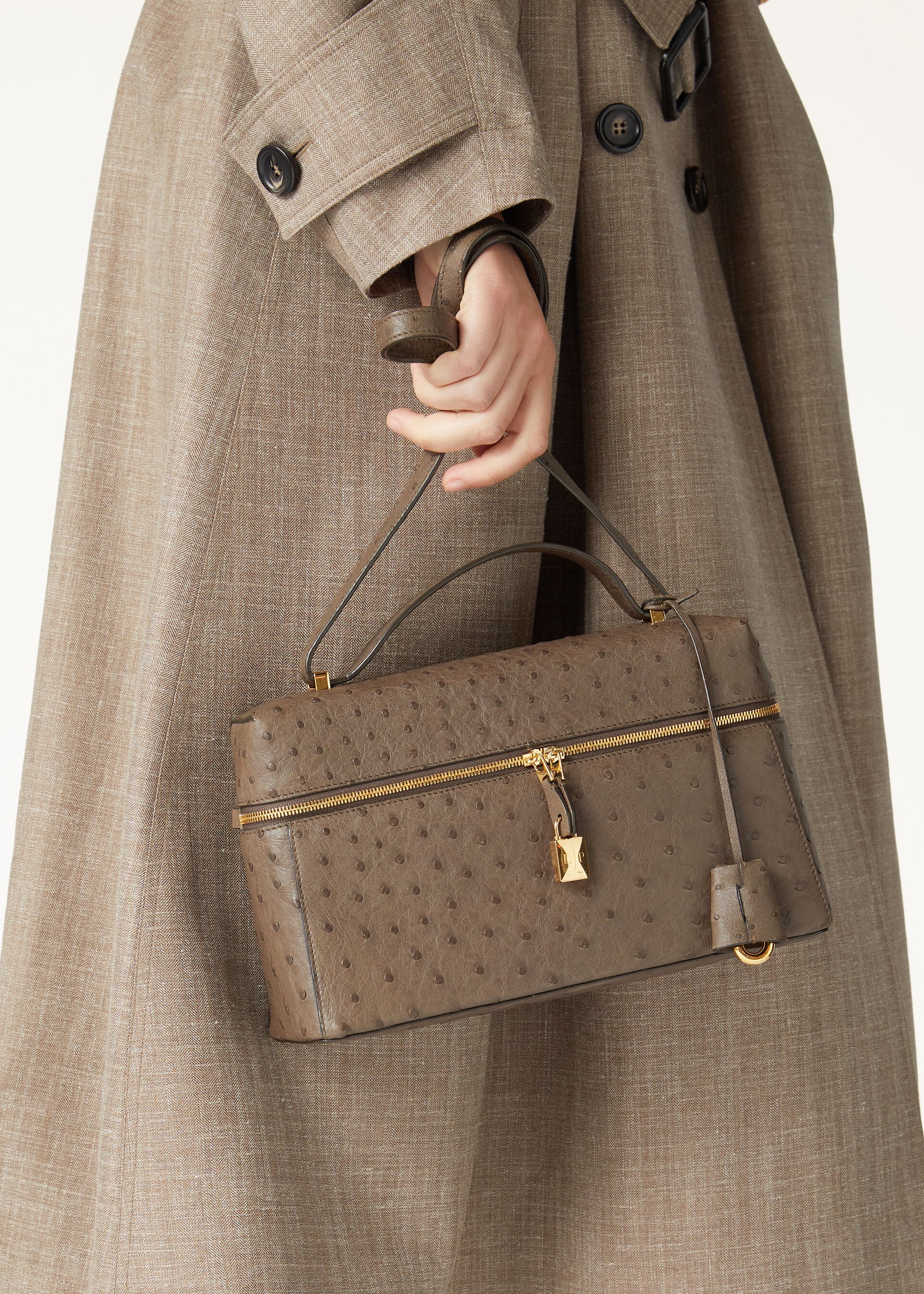 EXTRA BAG L27 OSTRICH SADDLE LEATHER              