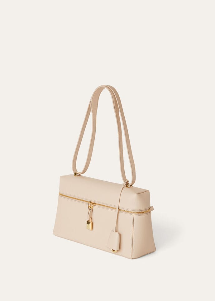 Extra Bag L27 Calfskin Creamed Honey/Sun Gold | Loro Piana US Extra Bag L27 Calfskin Creamed Honey/Sun Gold | Loro Piana US