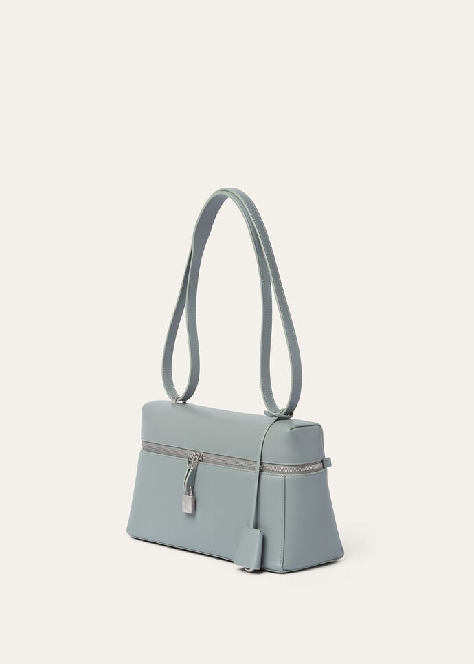 Extra Bag L27 Calfskin Eucalyptus/Antique Silver | Loro Piana Extra Bag L27 Calfskin Eucalyptus/Antique Silver | Loro Piana