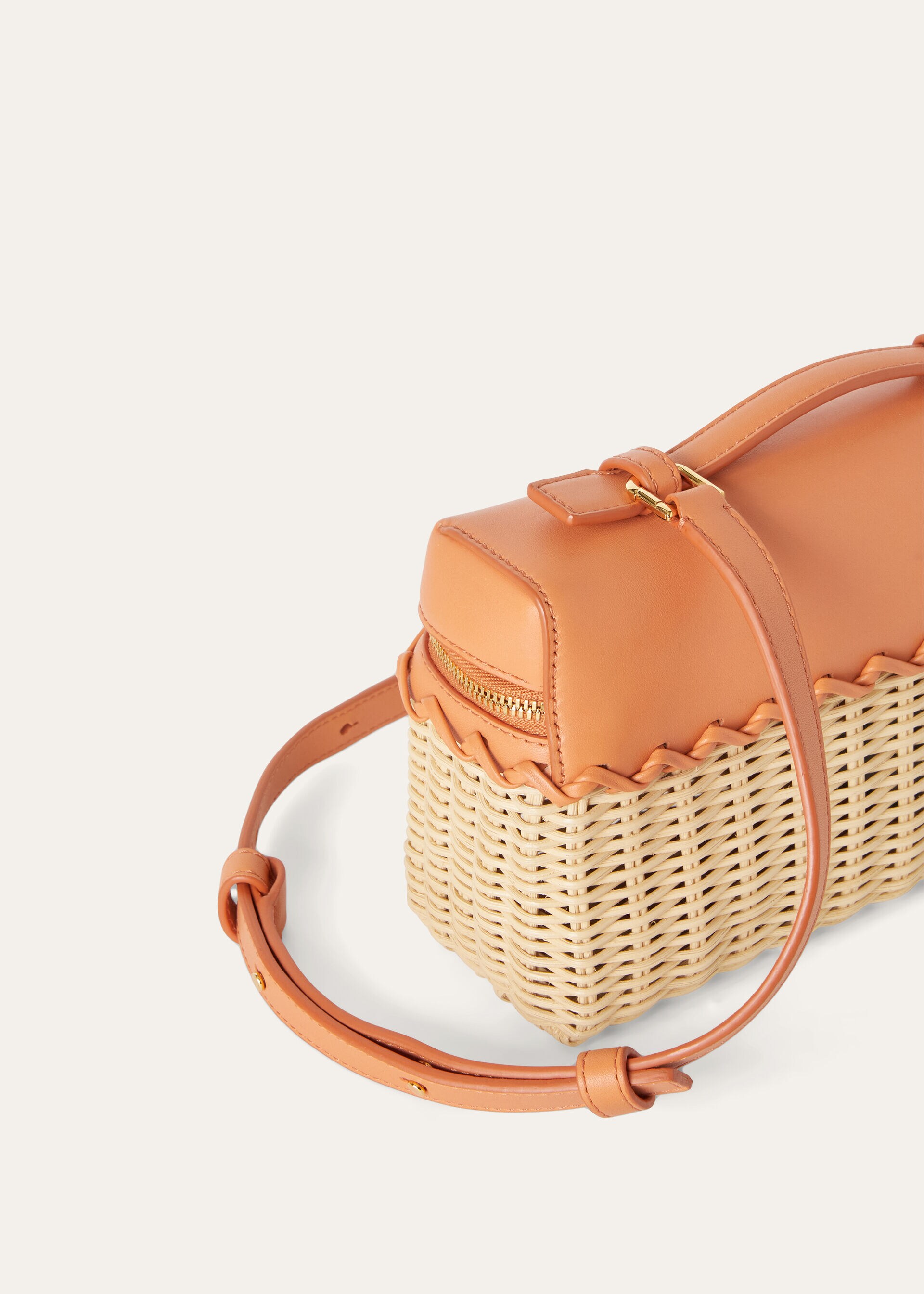 Extra Pocket L19 EastWest wicker Malt/Cinnamon Orange Loro Piana UA