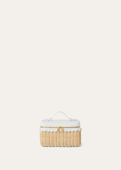 EXTRA POCKET L19 EAST WEST WICKER/ROUNDED CALF