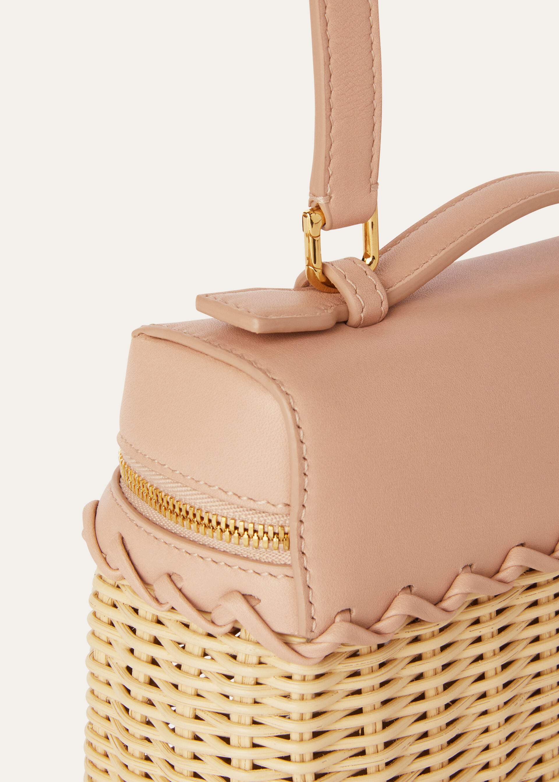 Extra Pocket L19 EastWest wicker Malt/Feather Pink/Sun Gold Loro