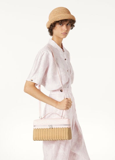 EXTRA POCKET L27 WICKER OSTRICH SADDLE FINISH