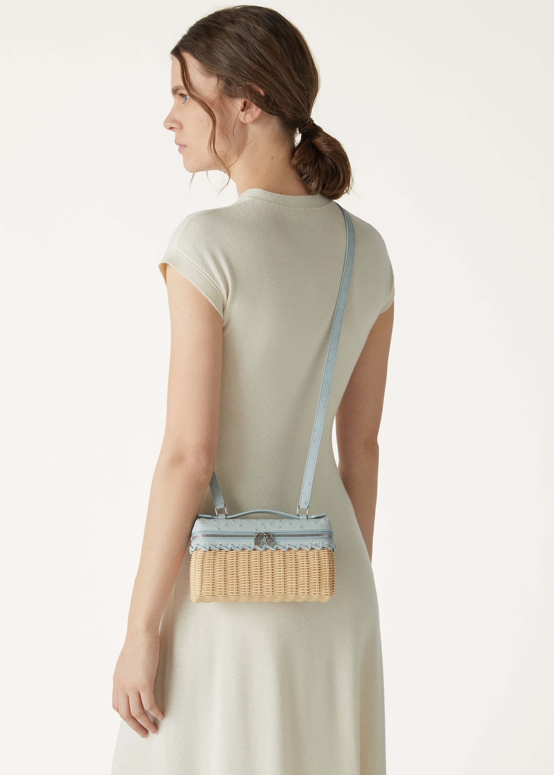 Extra Pocket L19 EastWest Wicker Malt/Minty Breeze/Antique Silver