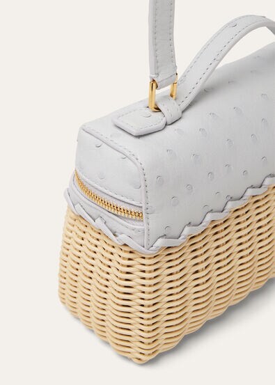 EXTRA POCKET L19 EAST WEST WICKER/OSTR.SAD. FINISH