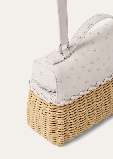 EXTRA POCKET L19 EAST WEST WICKER/OSTR.SAD. FINISH