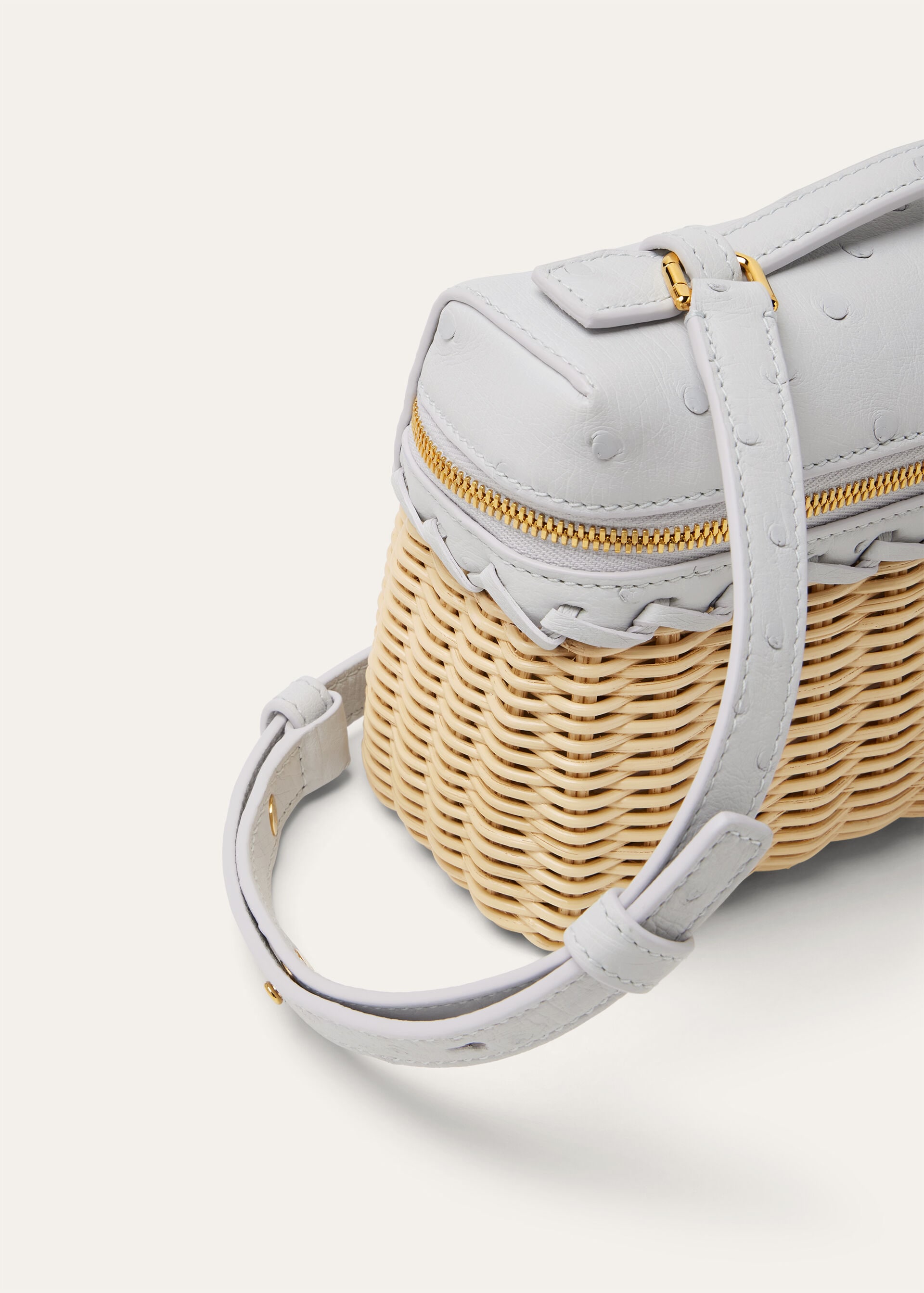 EXTRA POCKET L19 EAST WEST WICKER/OSTR.SAD. FINISH