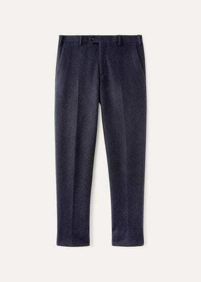 Men's Trousers, Cotton, Flax & Virgin Wool