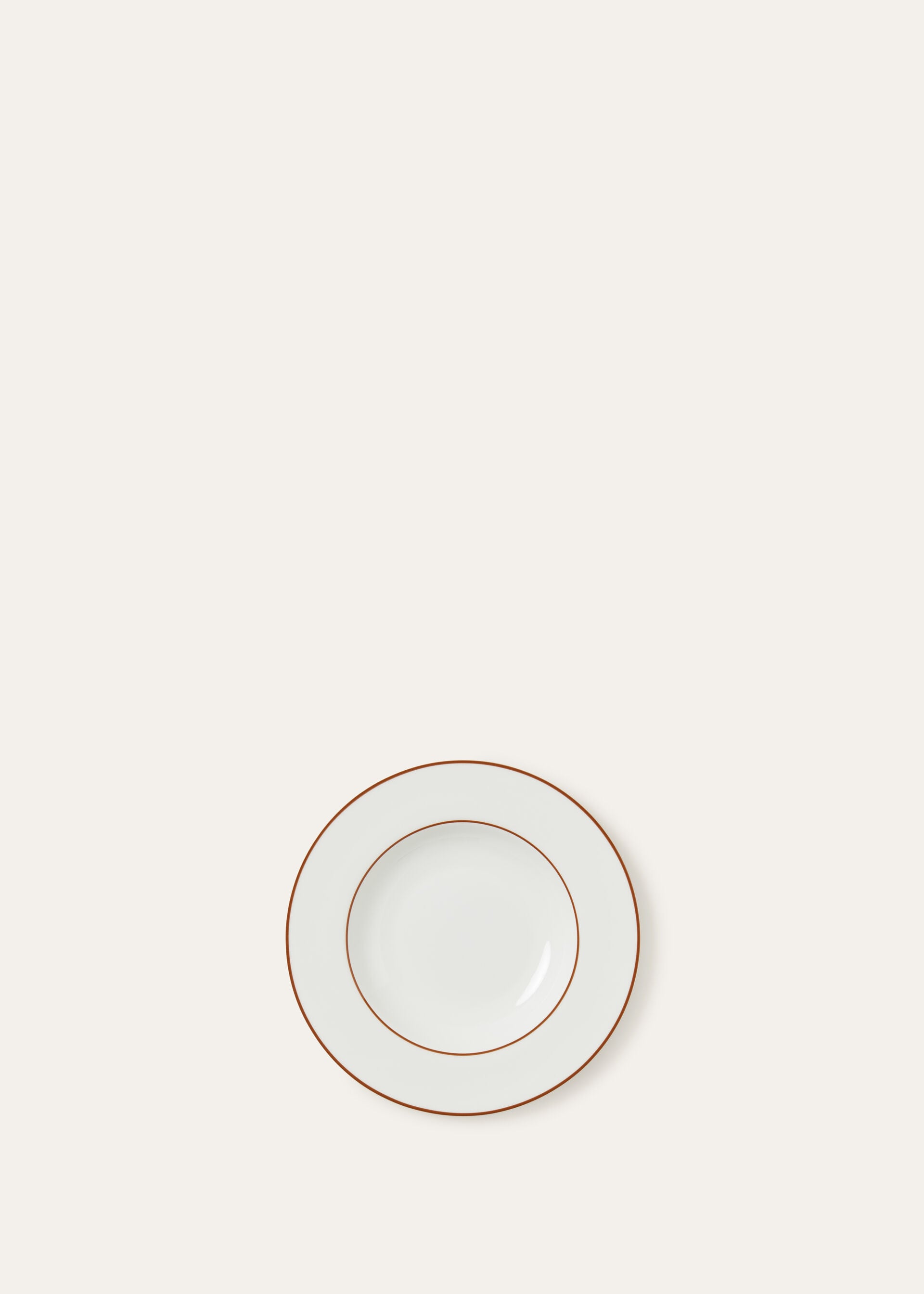 PIATTO FONDO THE SUITECASE STRIPE BORDER
