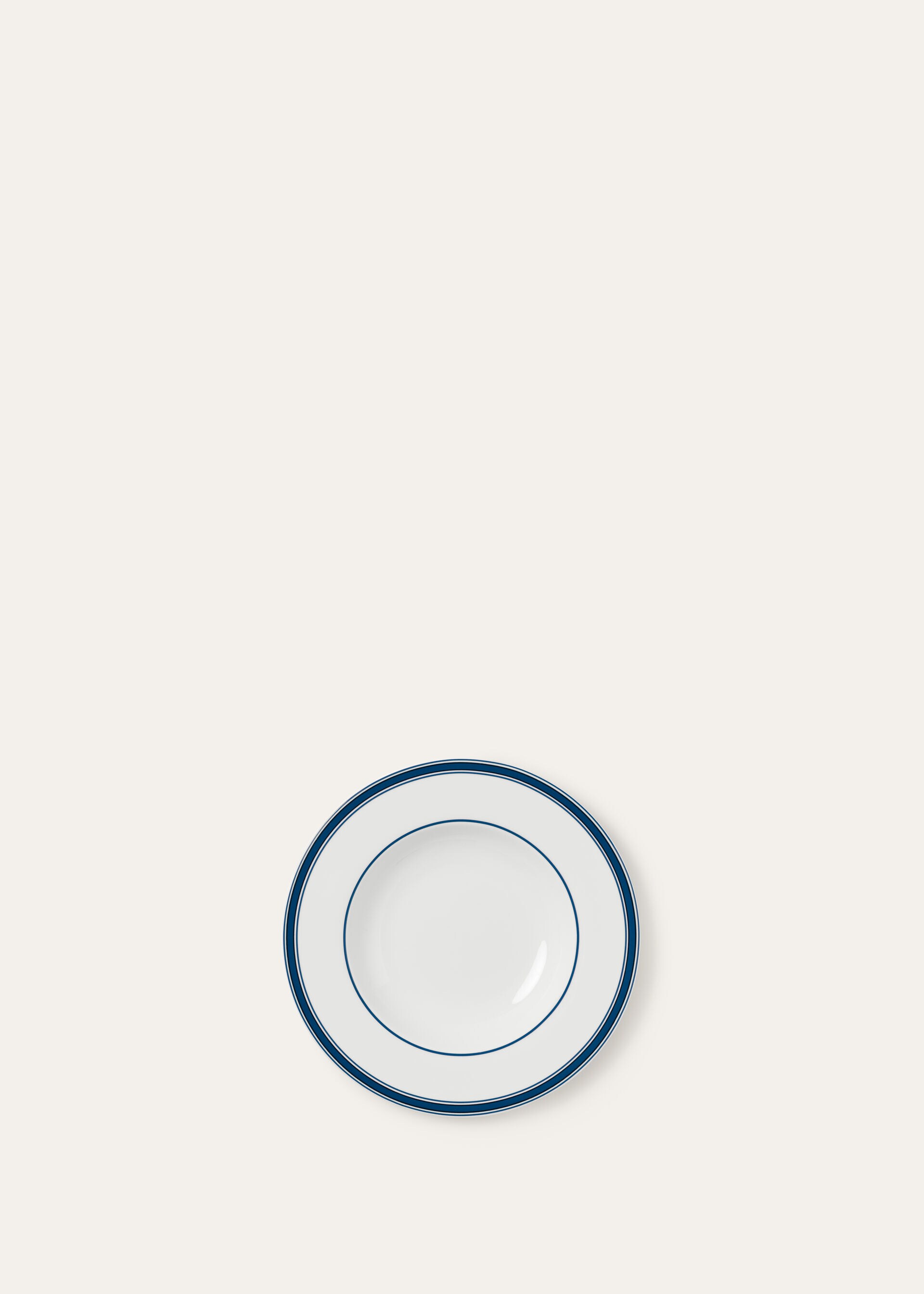 PIATTO FONDO THE SUITECASE STRIPE BORDER
