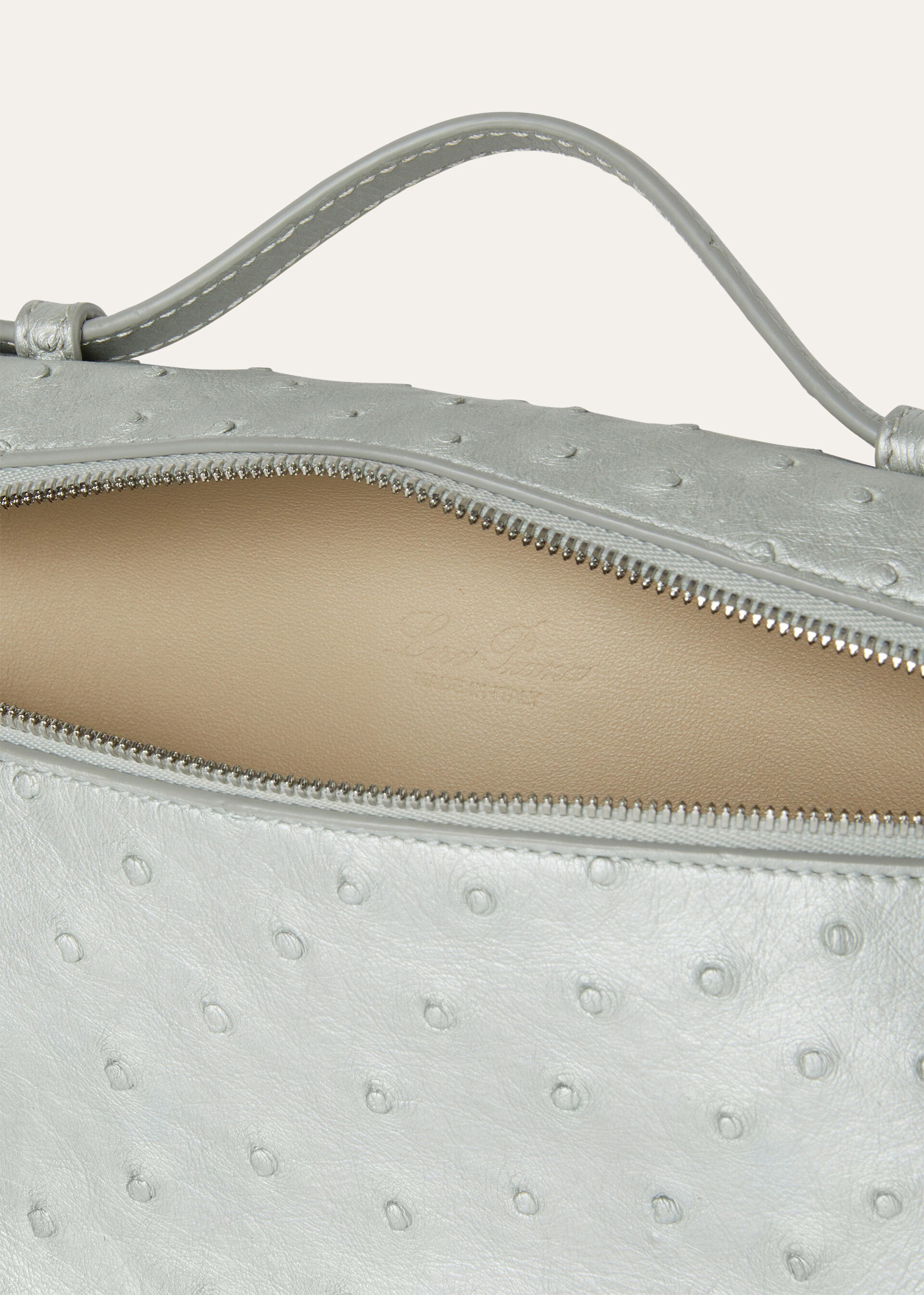 EXTRA POCKET L19 PEARL OSTRICH