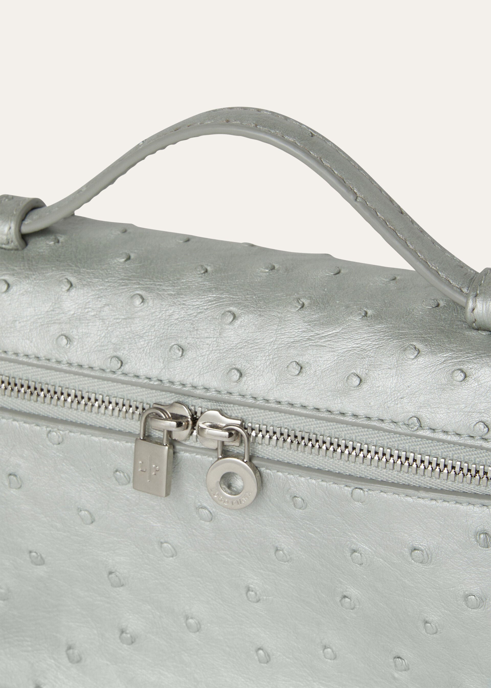 EXTRA POCKET L19 PEARL OSTRICH