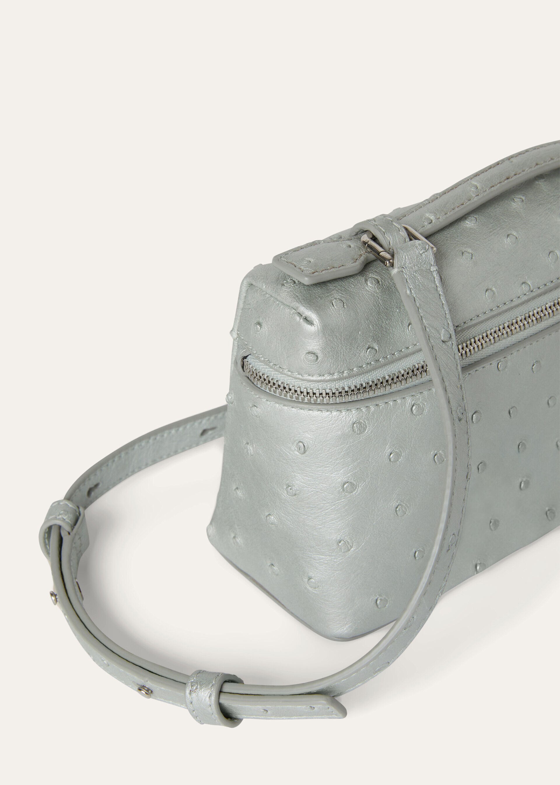 EXTRA POCKET L19 PEARL OSTRICH