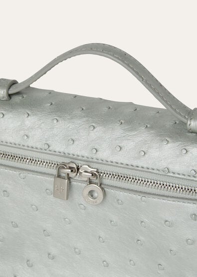 EXTRA POCKET L19 PEARL OSTRICH