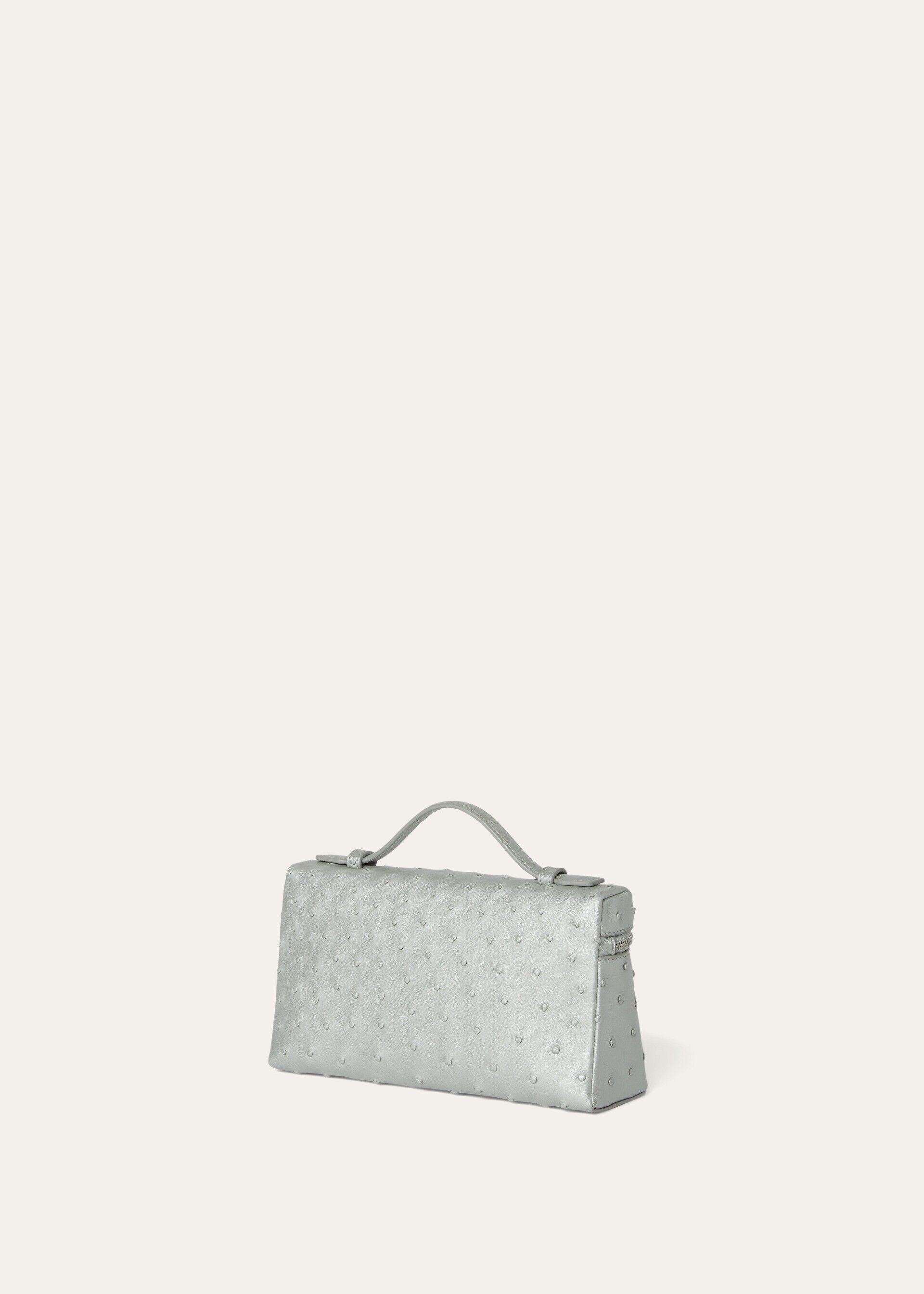 EXTRA POCKET L19 PEARL OSTRICH