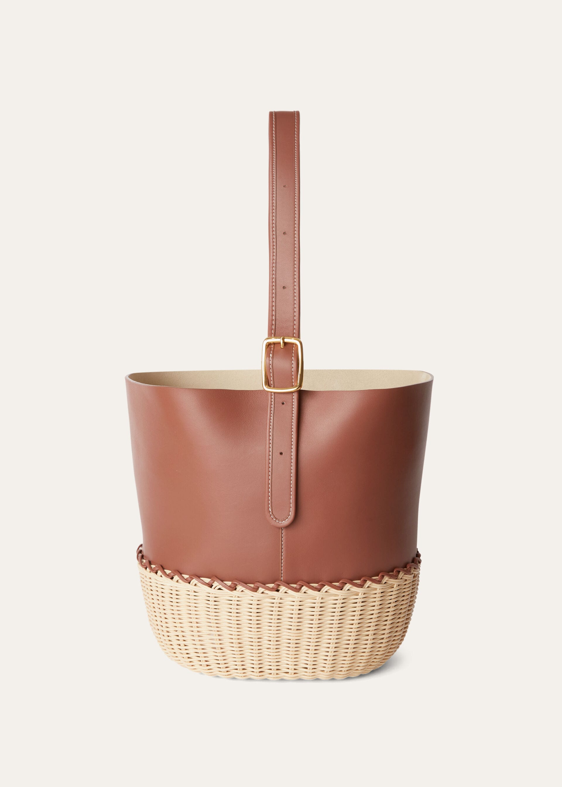 CEDAR BUCKET WICKER/ROUNDED CALF