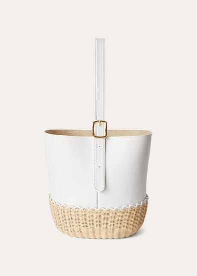 CEDAR BUCKET WICKER/ROUNDED CALF