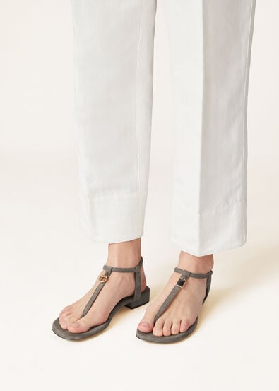 MINDIL INFRA FLAT SANDAL SUEDE