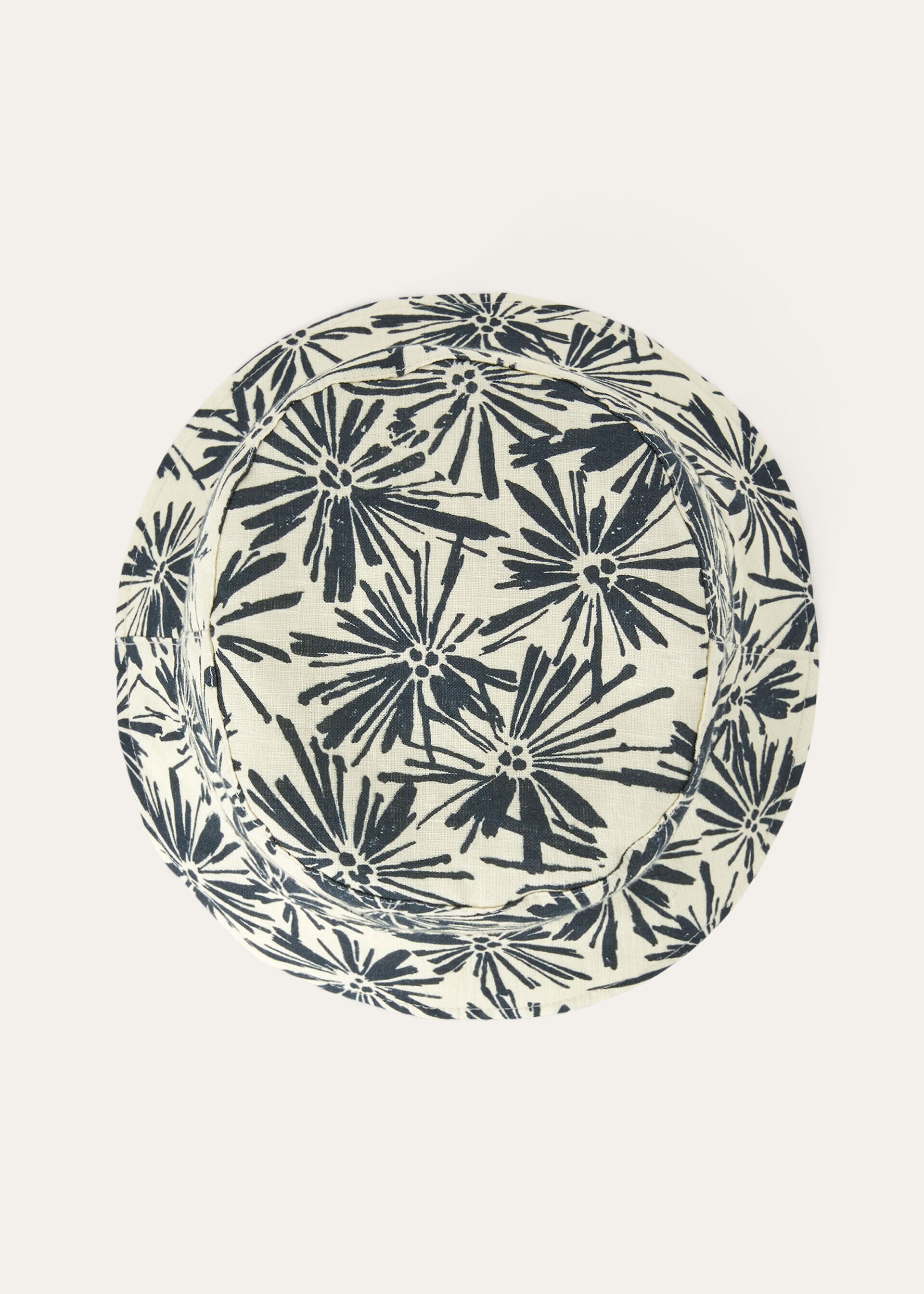 Bucket Hat Linen Red Tango+White/Blue Navy+Nougat Loro Piana CC