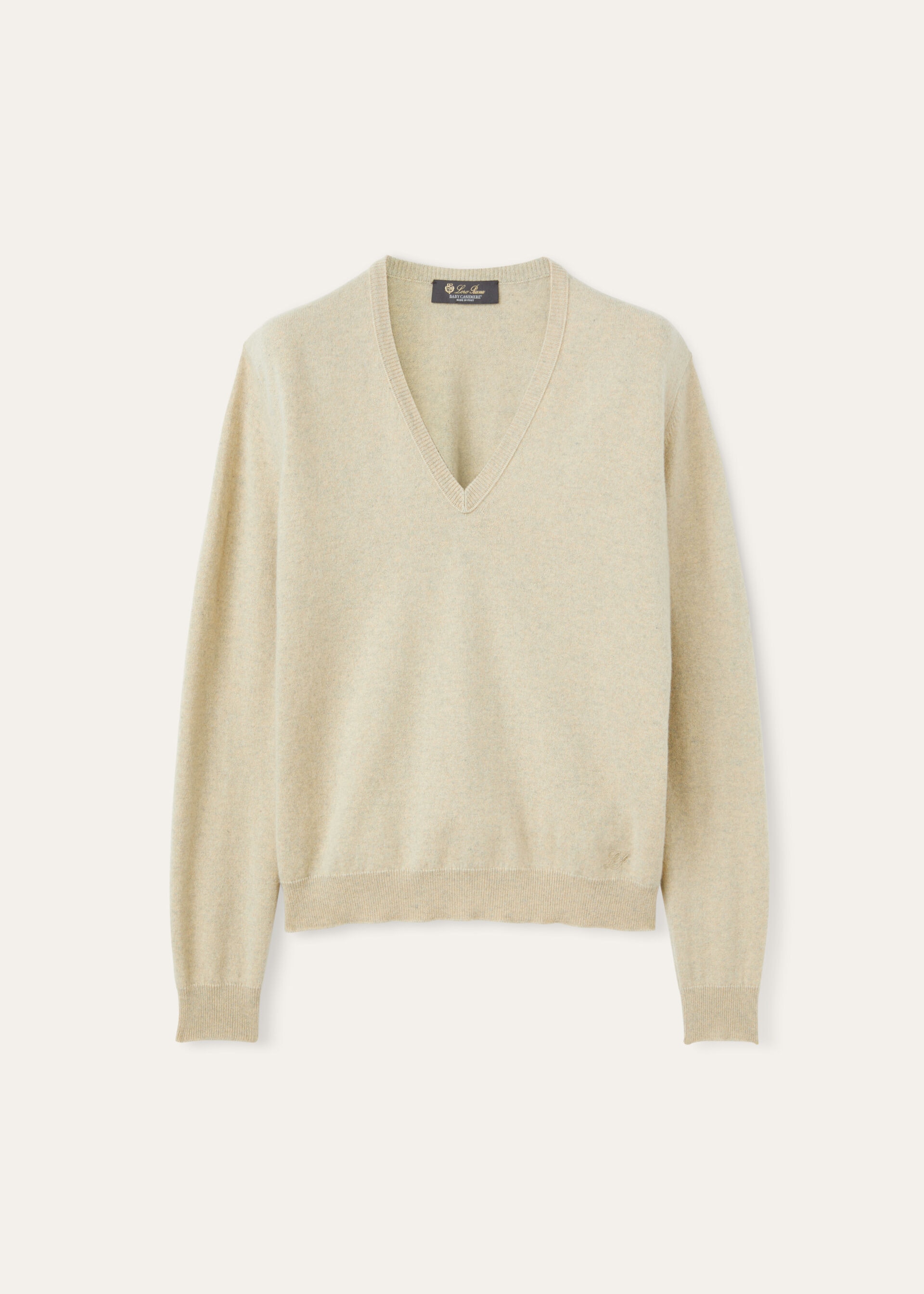 Arona Jumper Baby Cashmere Hot Springs Mel Natural Dyed Loro Piana CC