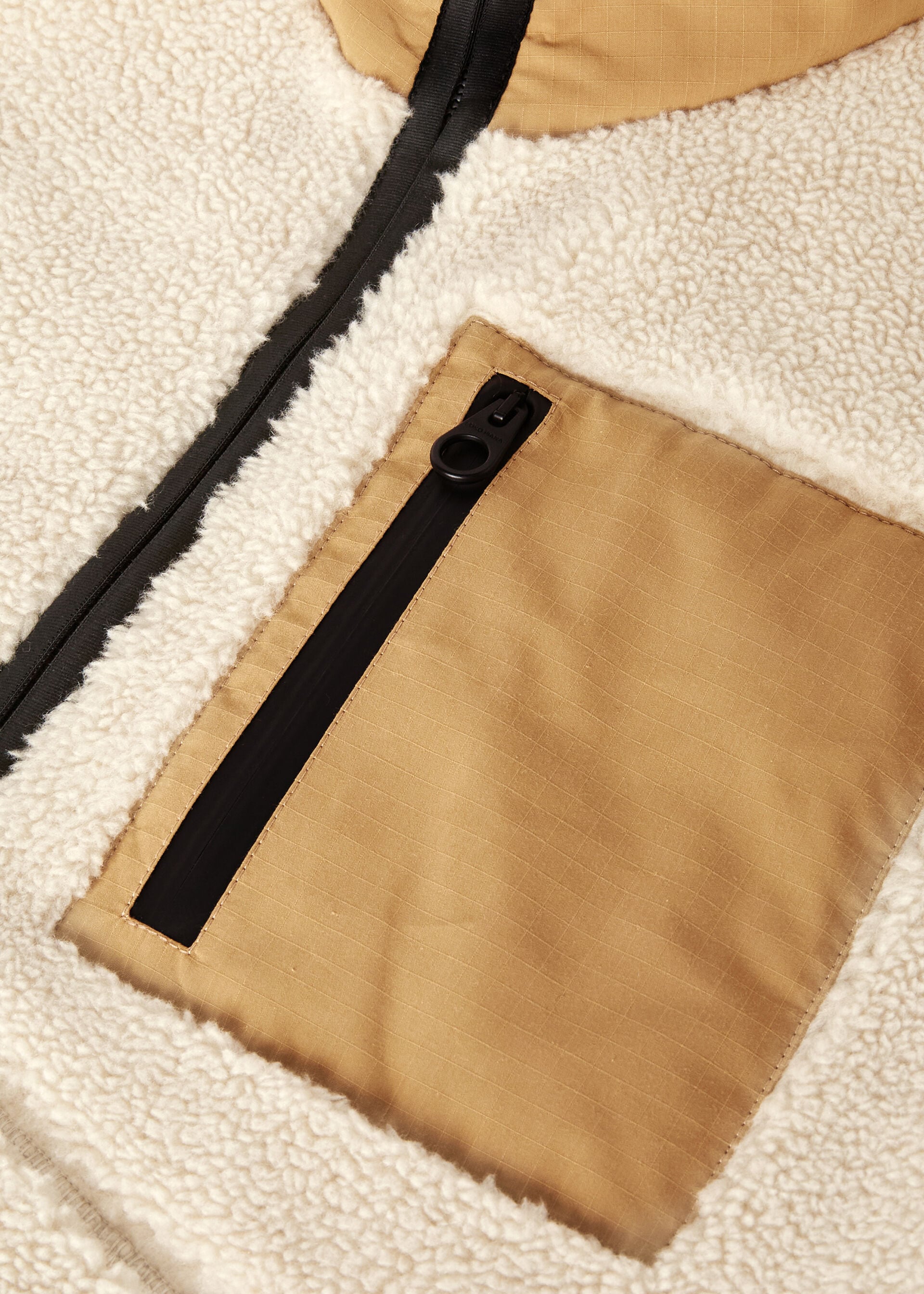 ANDER GILET CURLY CASHFUR
