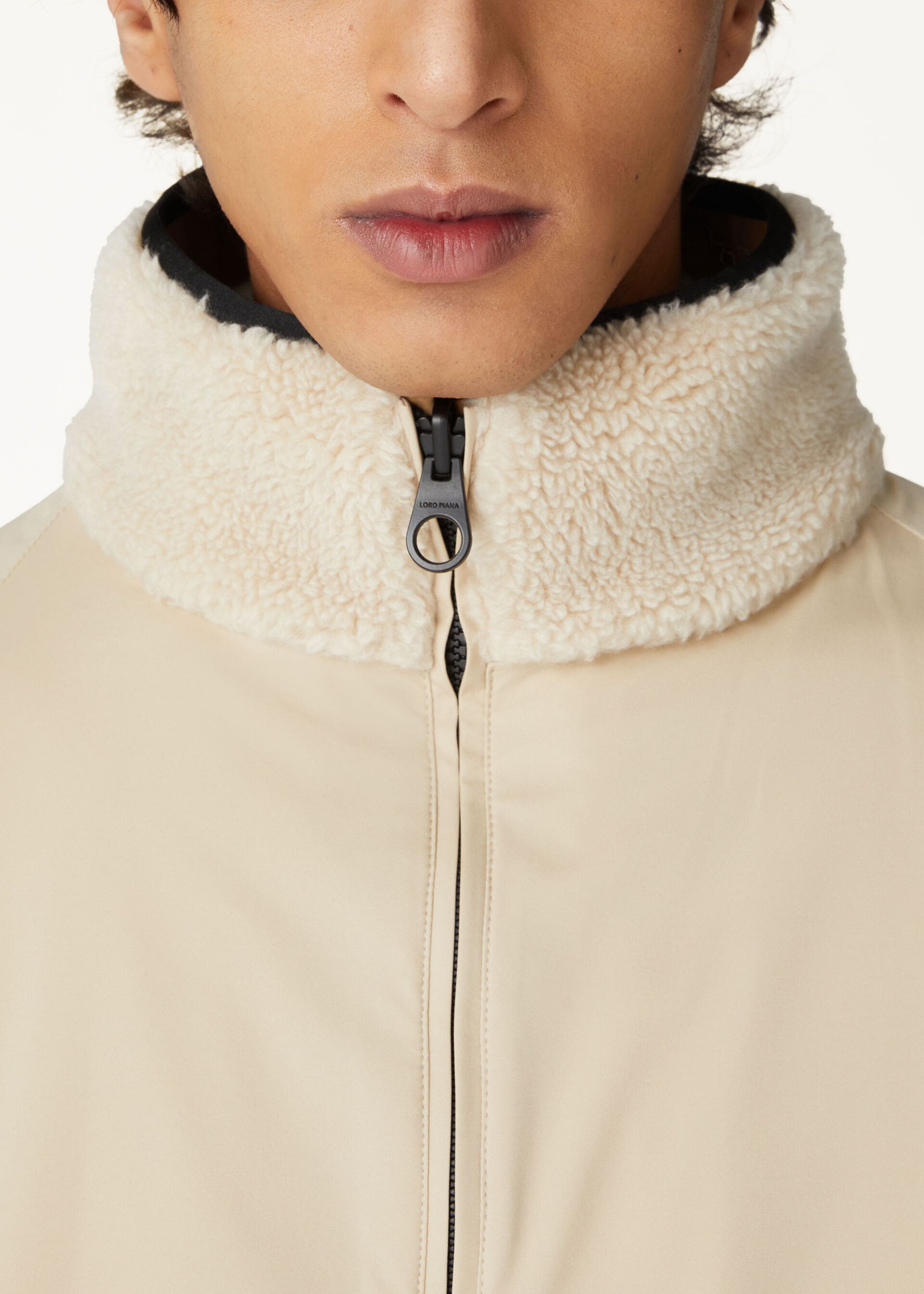 AIANT BOMBER CURLY CASHFUR