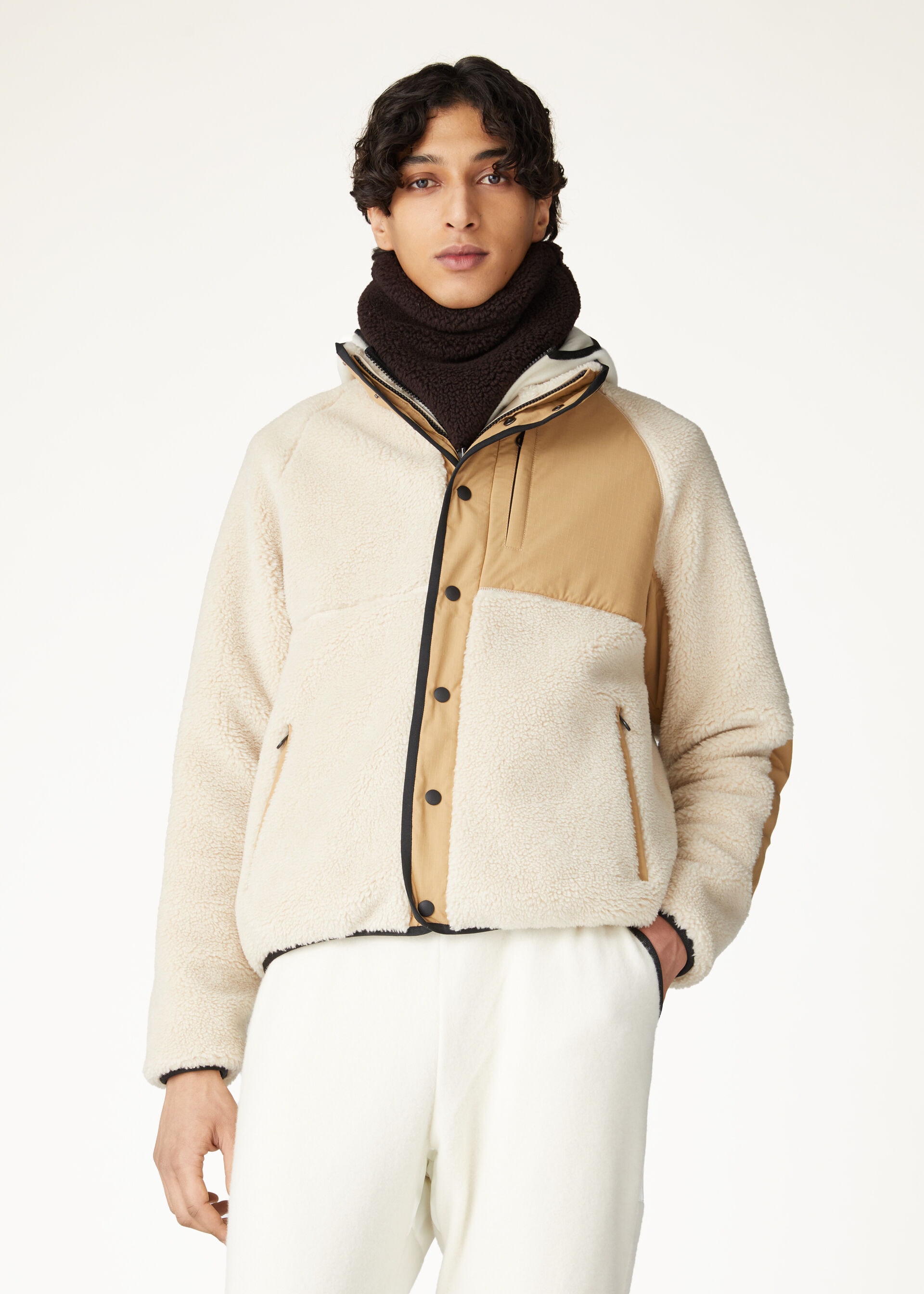 AIANT BOMBER CURLY CASHFUR