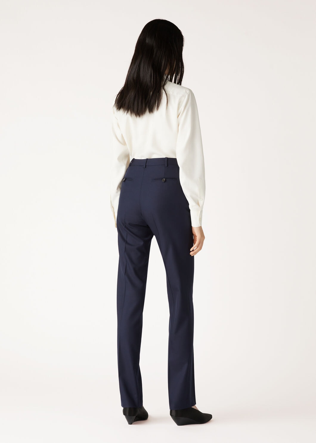 Davey Pants Virgin Wool Eclipse Blue | Loro Piana US Davey Pants Virgin Wool Eclipse Blue | Loro Piana US