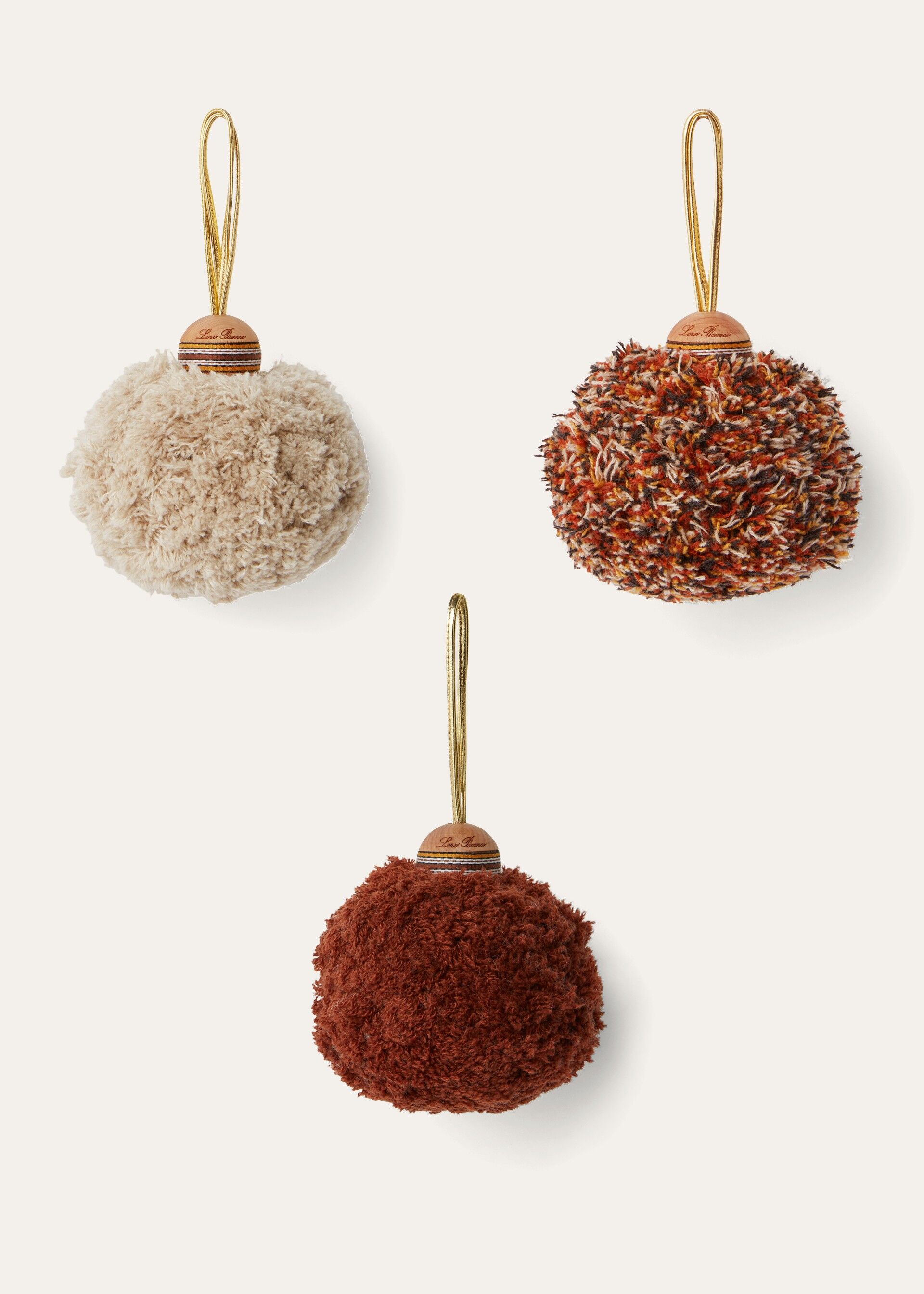 SET OF 3 LP STRIPE CASH CHRISTMAS BALLS