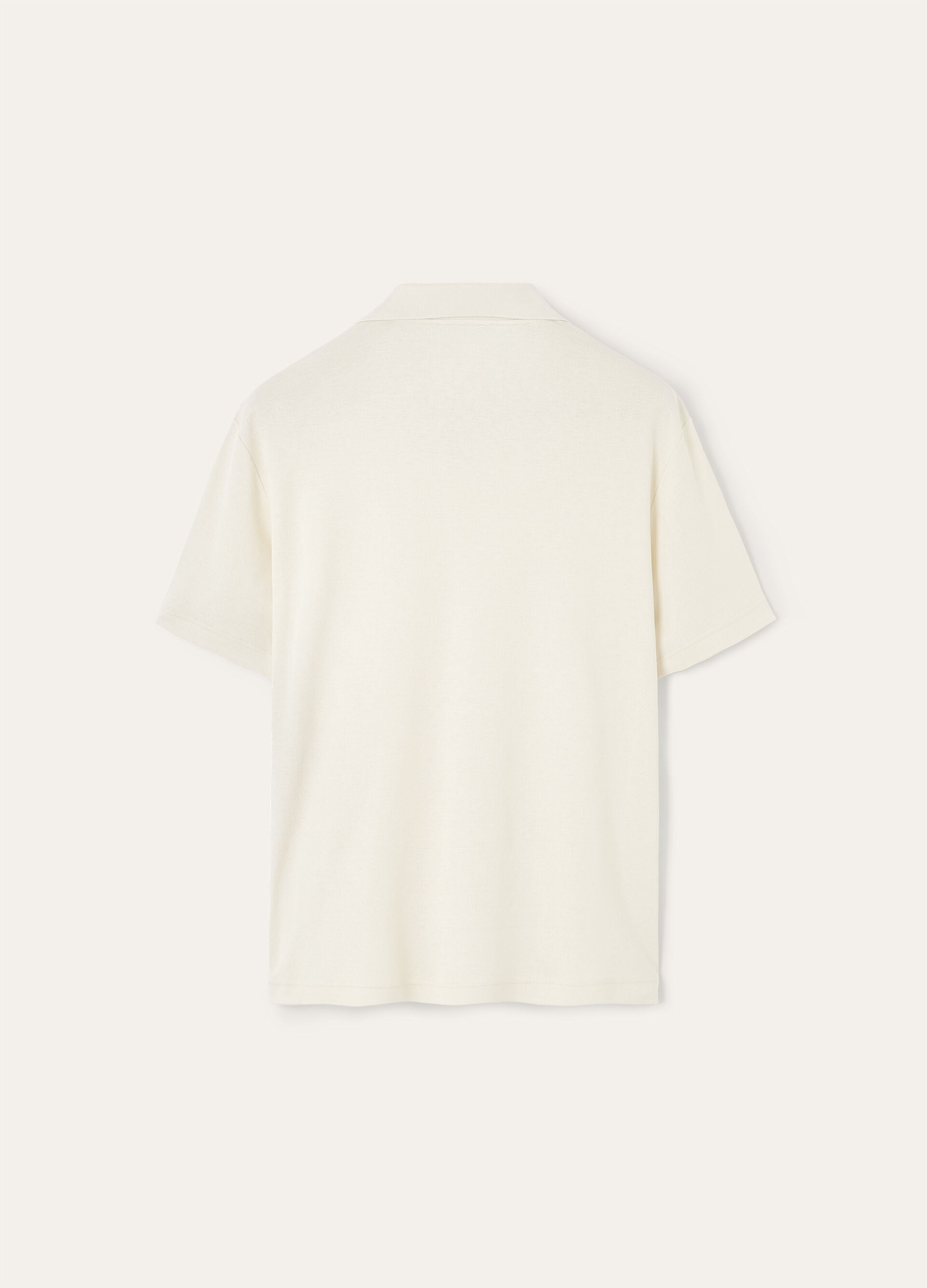 MAZZORBO POLO BUTTONLESS SILK COTTON RIB
