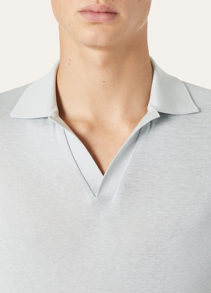 MAZZORBO POLO BUTTONLESS SILK COTTON RIB_FAO2775_60KS_2